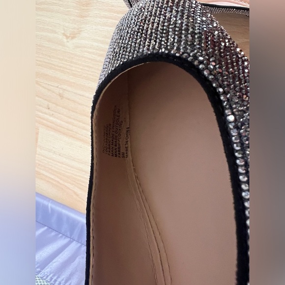 Inc International Black Crystal Studded Flats - Picture 4 of 6